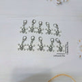 6145 1b-003 Set 10 Piezas Colgante Desmontable Con Cabeza De Calavera Estilo Punk Para cordones de zapatillas