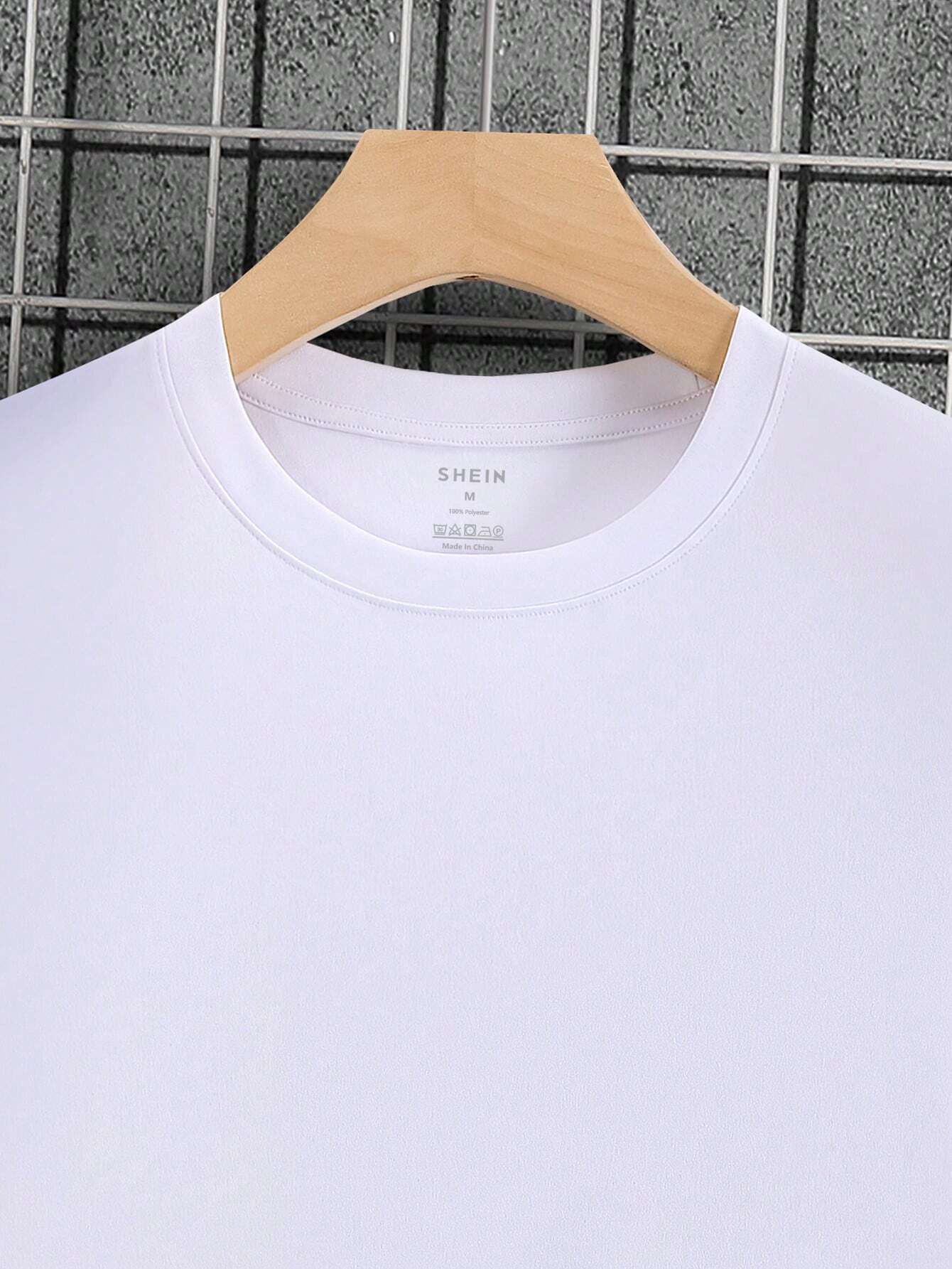 6995 1a-014 Hombres Camiseta con estampado de slogan