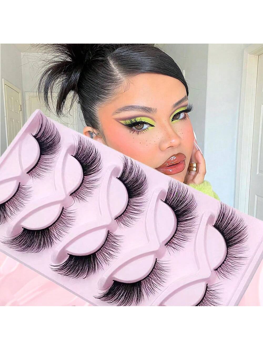 5574 1b-144 Pestañas De Ojo De Zorro Con Un Look Natural