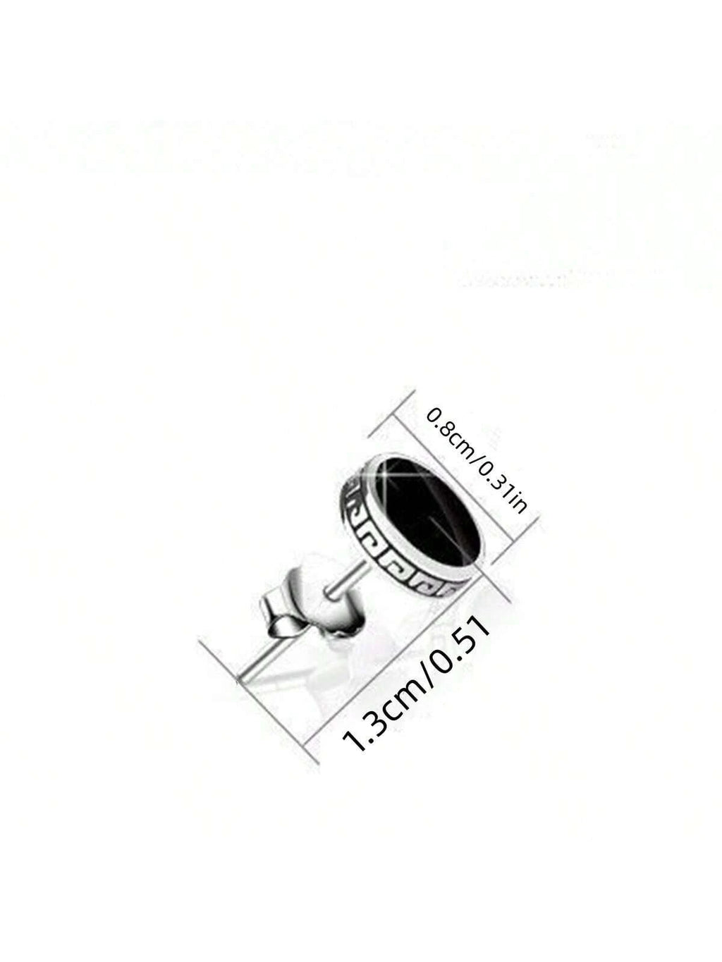 15108 1b-051 Pendientes Vintage Hombres 2 Pzas