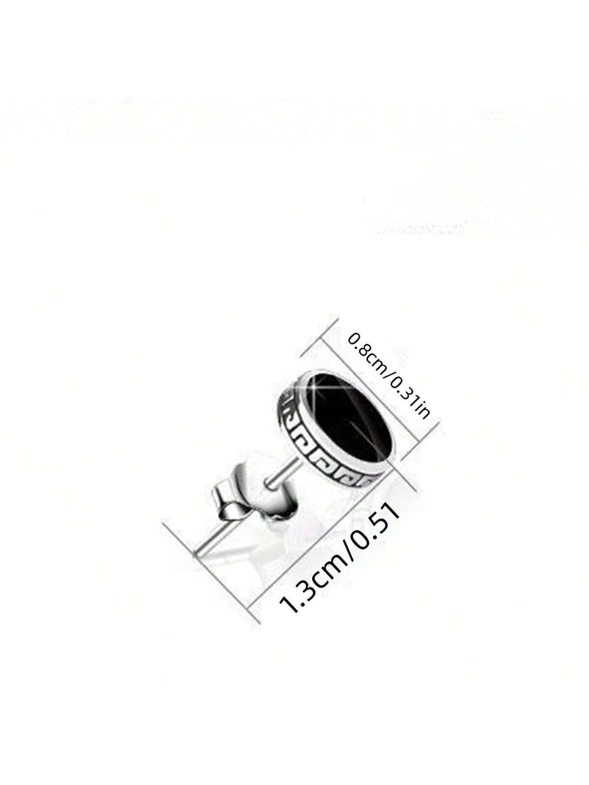 15108 1b-051 Pendientes Vintage Hombres 2 Pzas