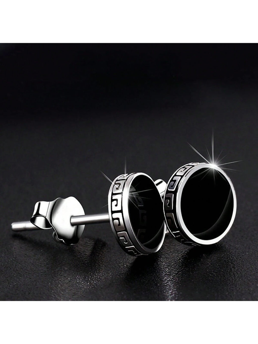 15108 1b-051 Pendientes Vintage Hombres 2 Pzas