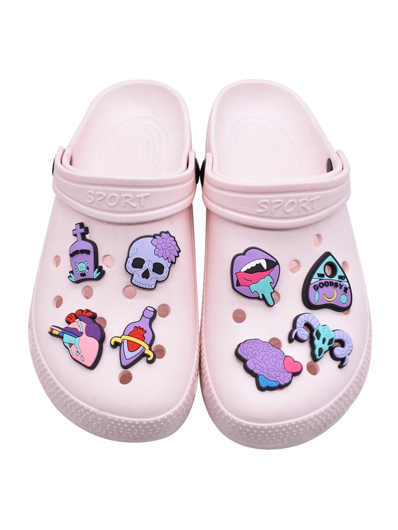 6745 a09-07 Set 16 Piezas Hebillas Decorativas Con Temática De Halloween Para Zapatos