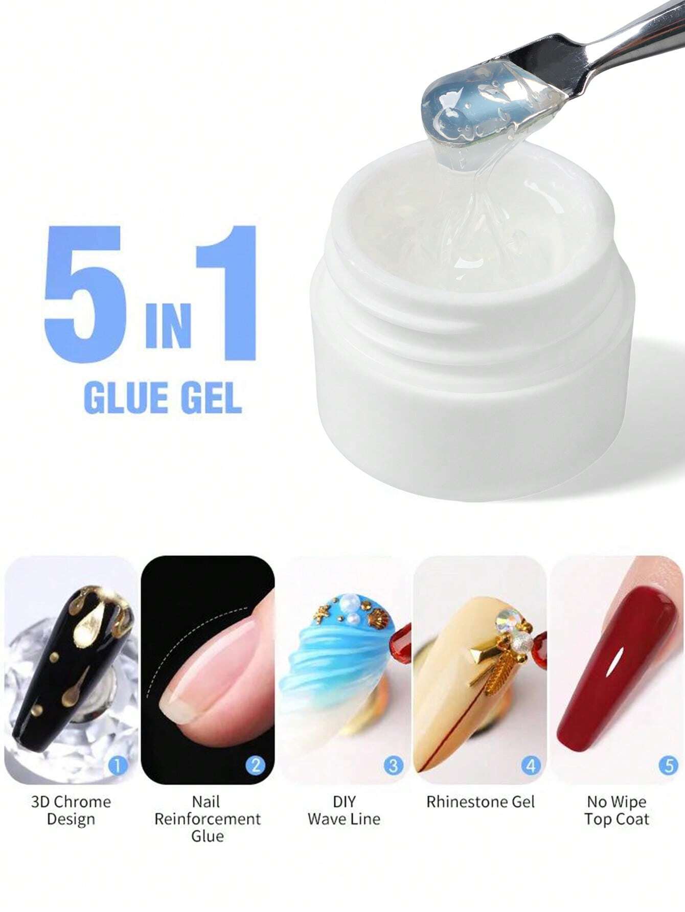 18348 1b-053 Gel Adhesivo 5 En 1 1 Pza