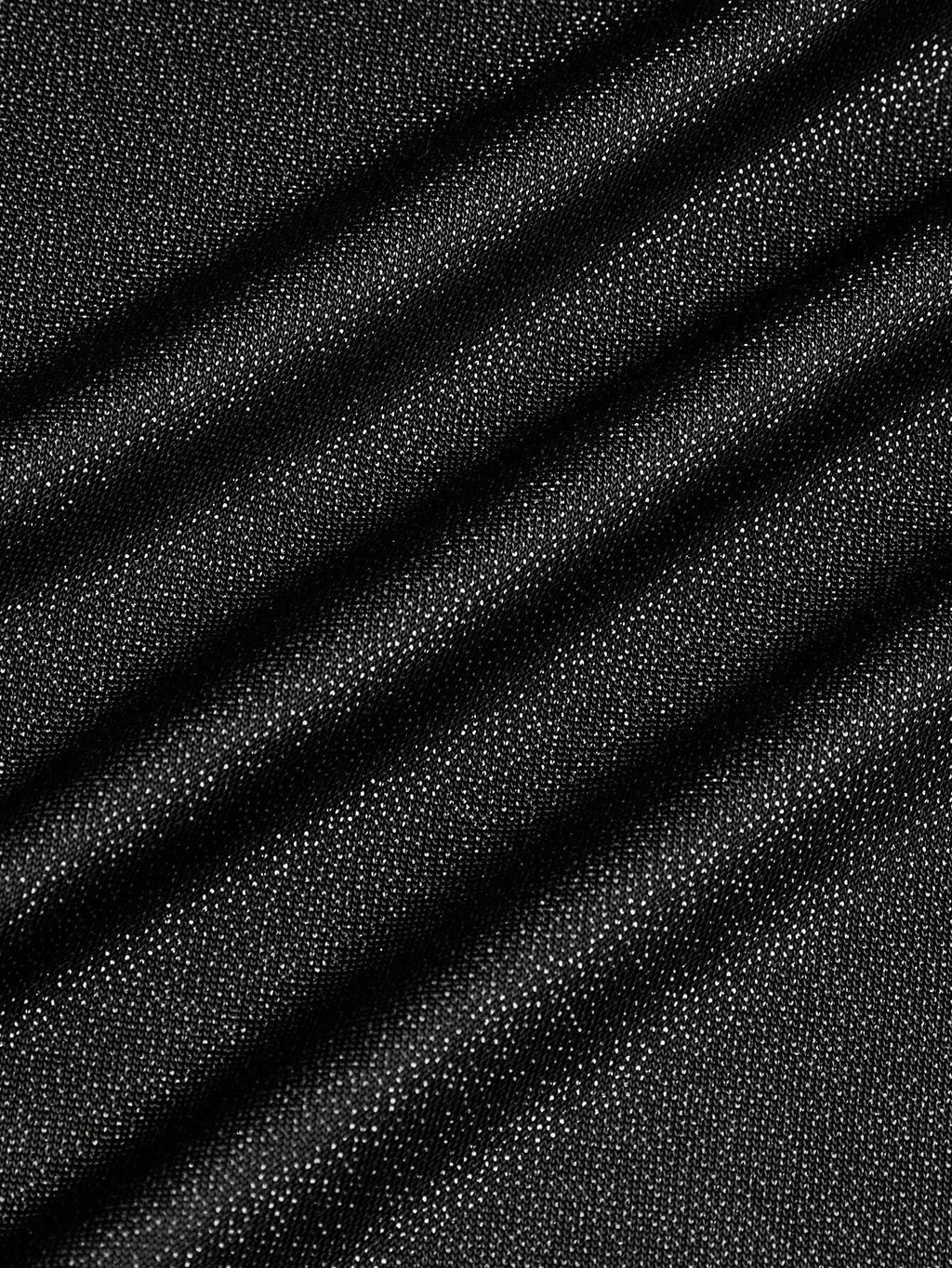 9001 1t-006 Polo con cremallera media de color metálico