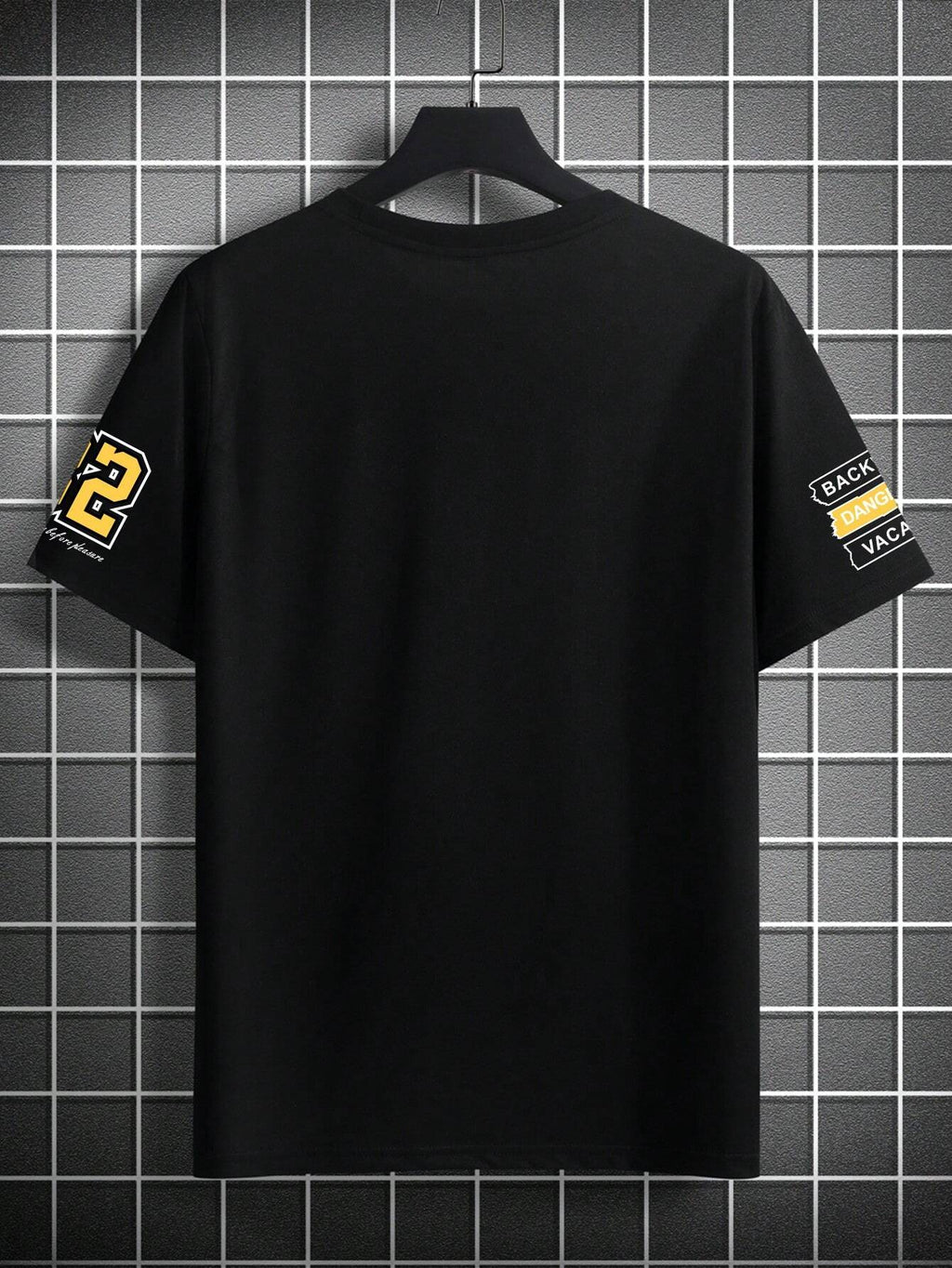 18844 1a-047 Camiseta con estampado de slogan 1 Pza