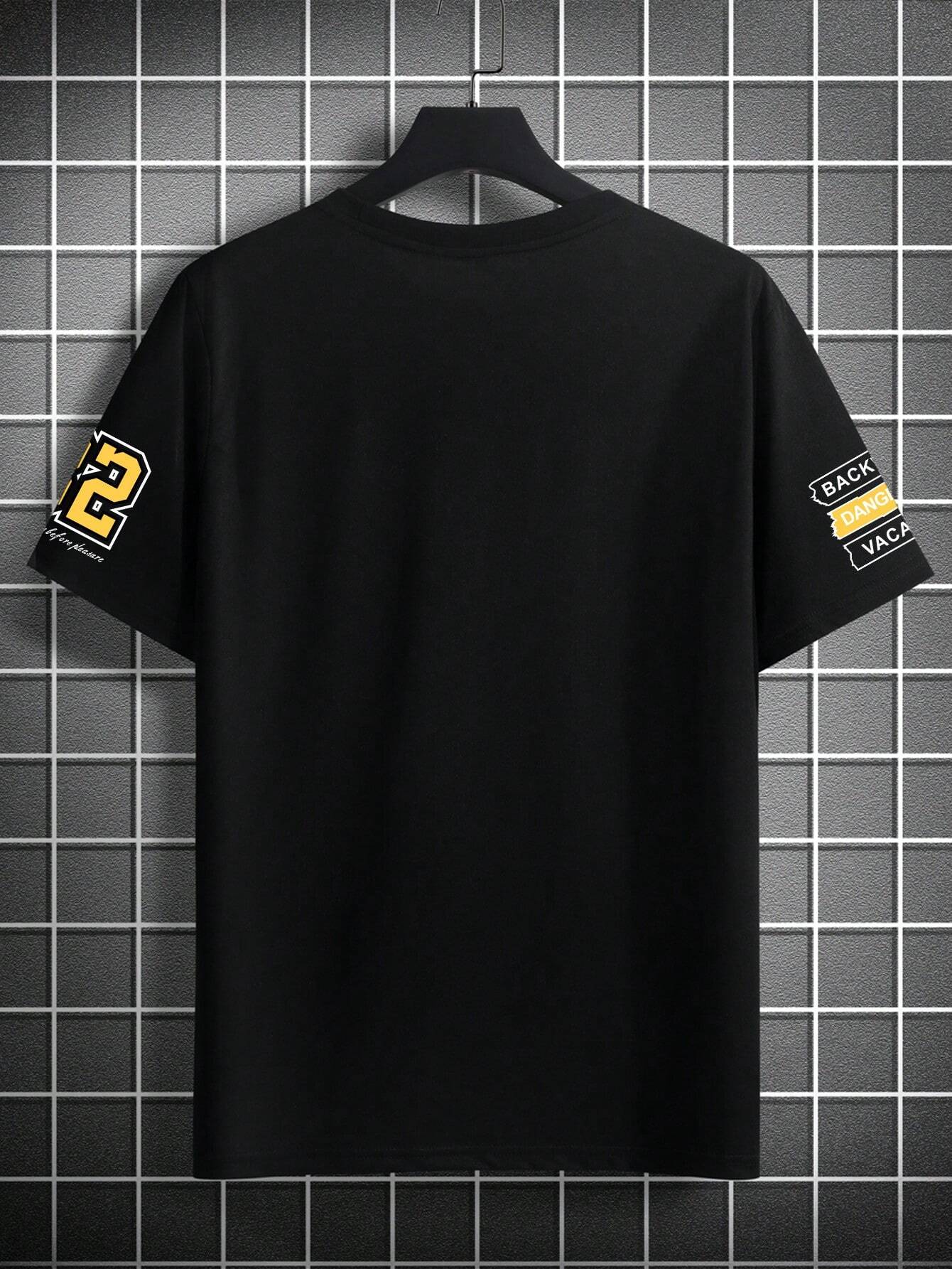 18844 1a-047 Camiseta con estampado de slogan 1 Pza