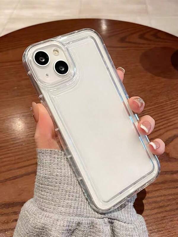 7679 a10-08 Una Funda Transparente Para Teléfono Con Absorción De Impactos Para Iphone