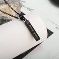 5886 1b-005 Collar Colgante Unisex Diseño Creativo Y Elegante 'i Love You'
