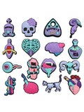 6745 a09-07 Set 16 Piezas Hebillas Decorativas Con Temática De Halloween Para Zapatos