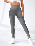 6808 1t-011 Leggings deportivos con abertura de cintura ancha