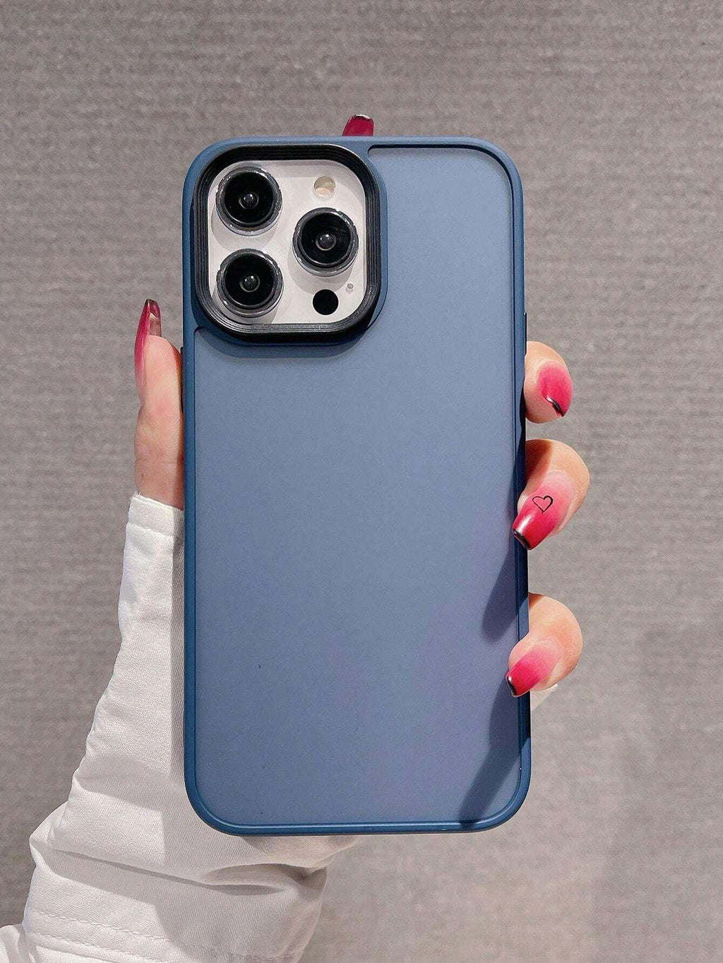 10179 2t-014 Funda de celular transparente marco en contraste