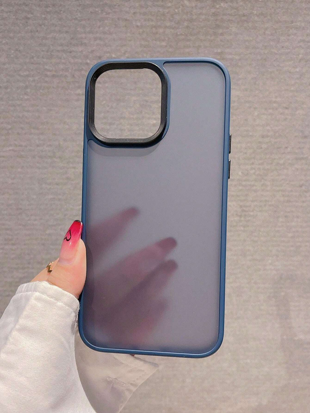 10179 2t-014 Funda de celular transparente marco en contraste