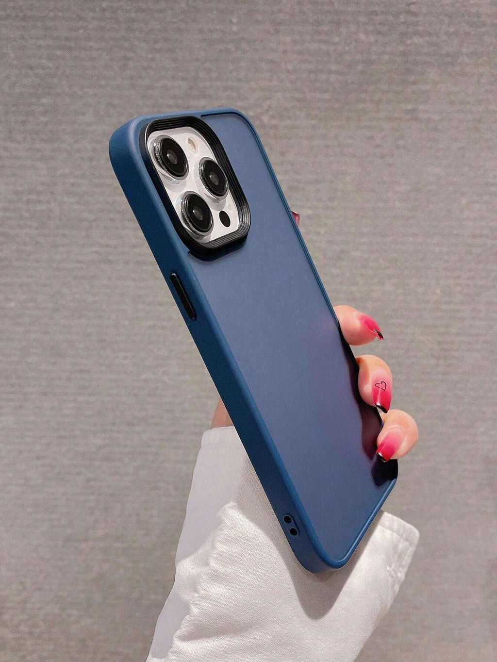 10179 2t-014 Funda de celular transparente marco en contraste