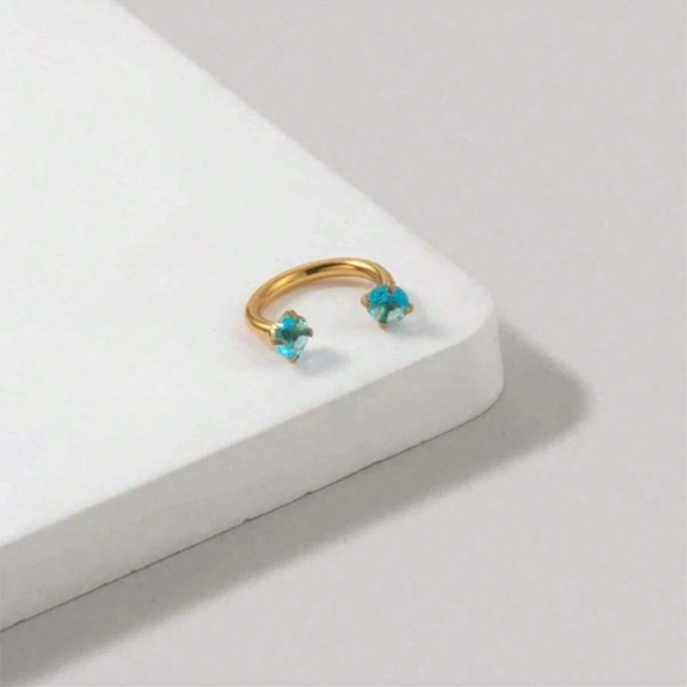 5870 a10-18 Aro para la nariz zirconia cúbica adorno