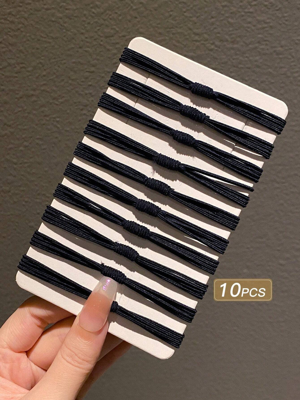 6014 1b-01-16 Set 10 Piezas Lazos Para El Pelo De Varias Capas Y Alta Elasticidad Para Mujeres