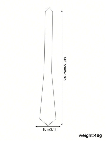 9408 1a-047 Corbata De Rayas Finas Blancas Con Base Azul Hecha A Mano