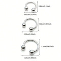 5891 a10-22 Set 3 Piezas/set Minimalista De Piercing De ACERO INOXIDABLE