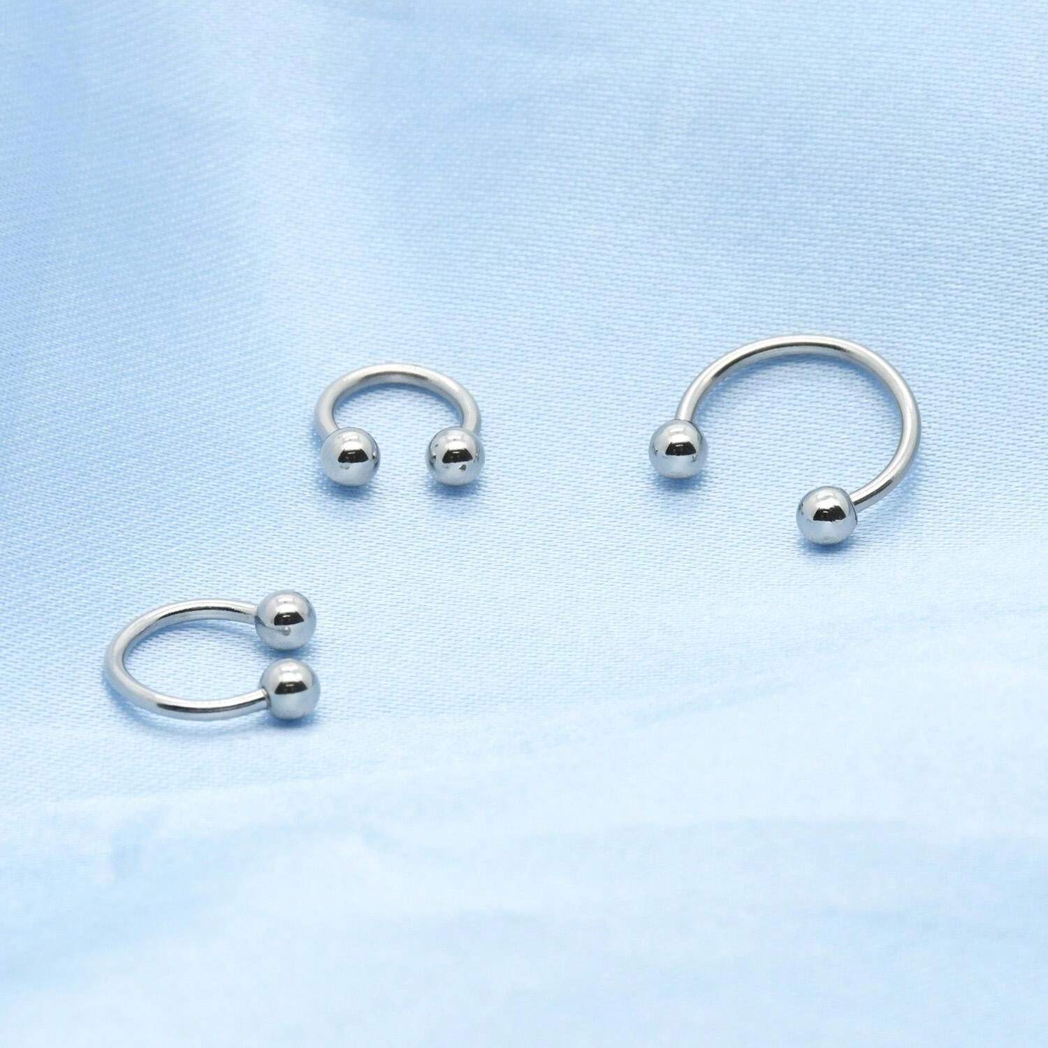 5891 a10-22 Set 3 Piezas/set Minimalista De Piercing De ACERO INOXIDABLE