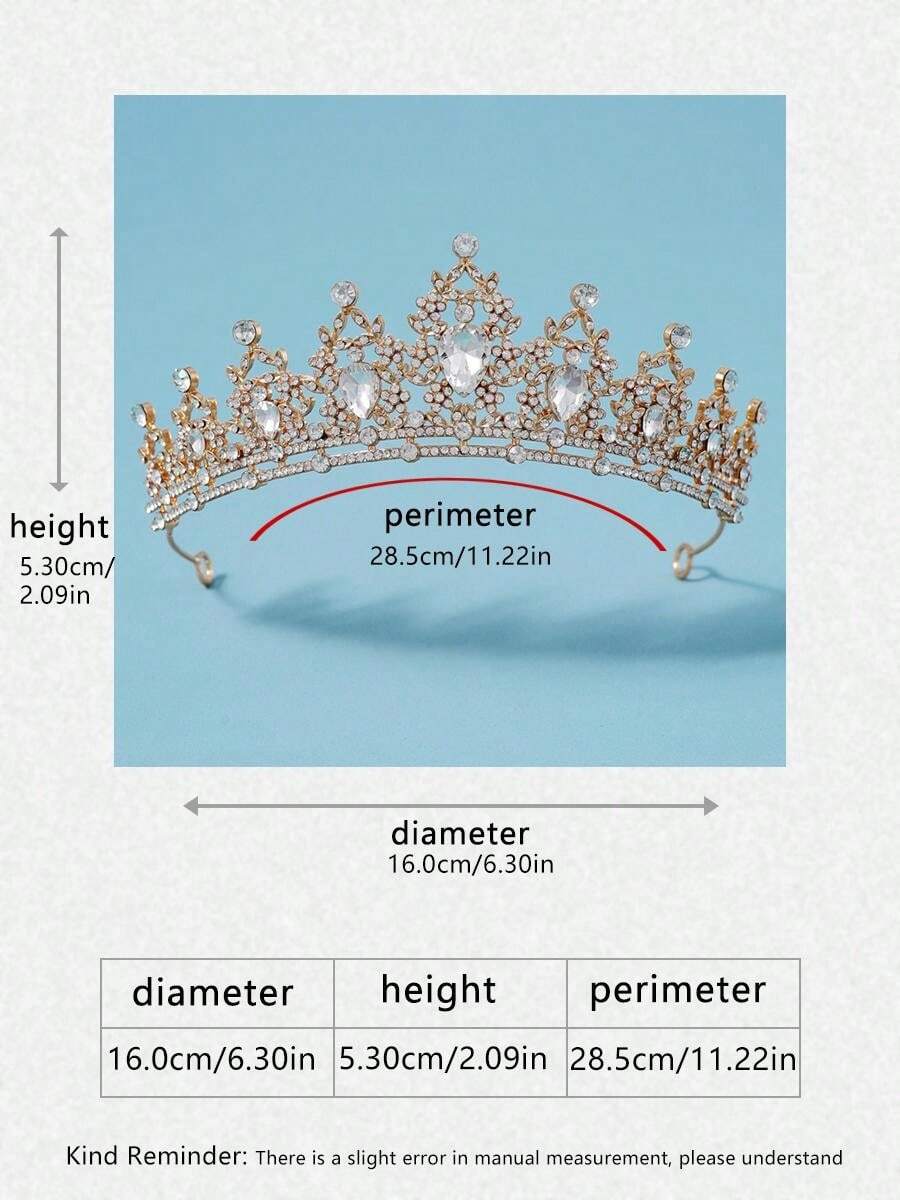 7641 a08-11 Accesorio para el cabello de aleación en forma de corona