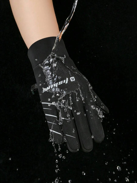 11606 1a-03-05   1 Par Guantes De Dedos Libres Forrados De Franela Con Cubierta Abatible A Prueba De Agua Para Hombres Y Mujeres. Guantes Cálidos Antideslizantes A Prueba De Viento Para Conducir