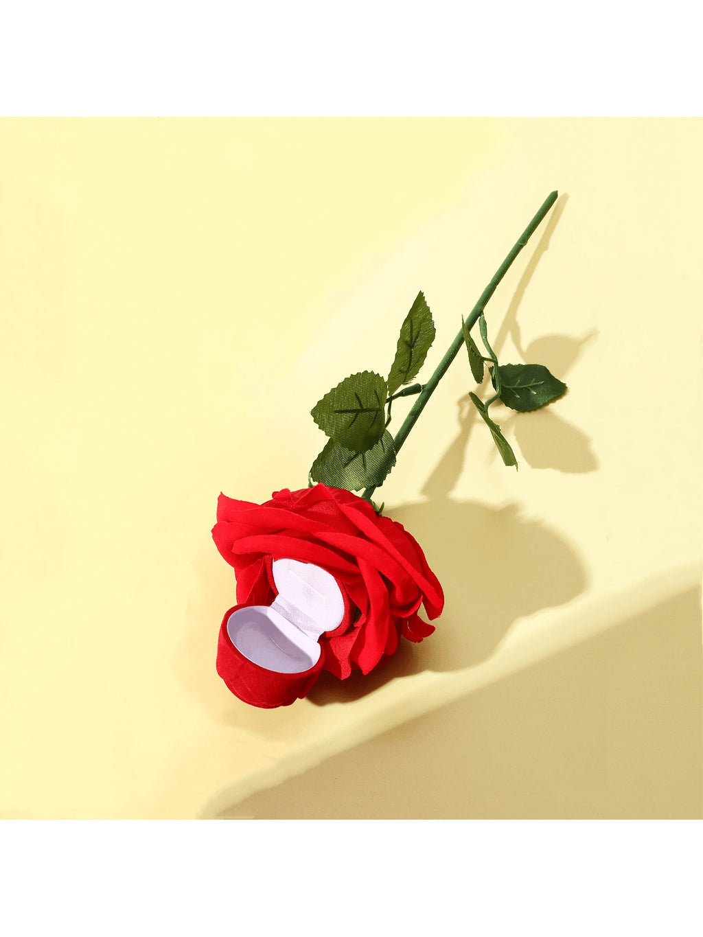 14533 1b-063 Caja De Anillo Diseño Rosa 1 Pza