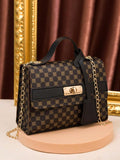 5922 a11-01 Una Pieza Bolsa De Mujer De Cuero Pu Color Café Con Múltiples Funciones
