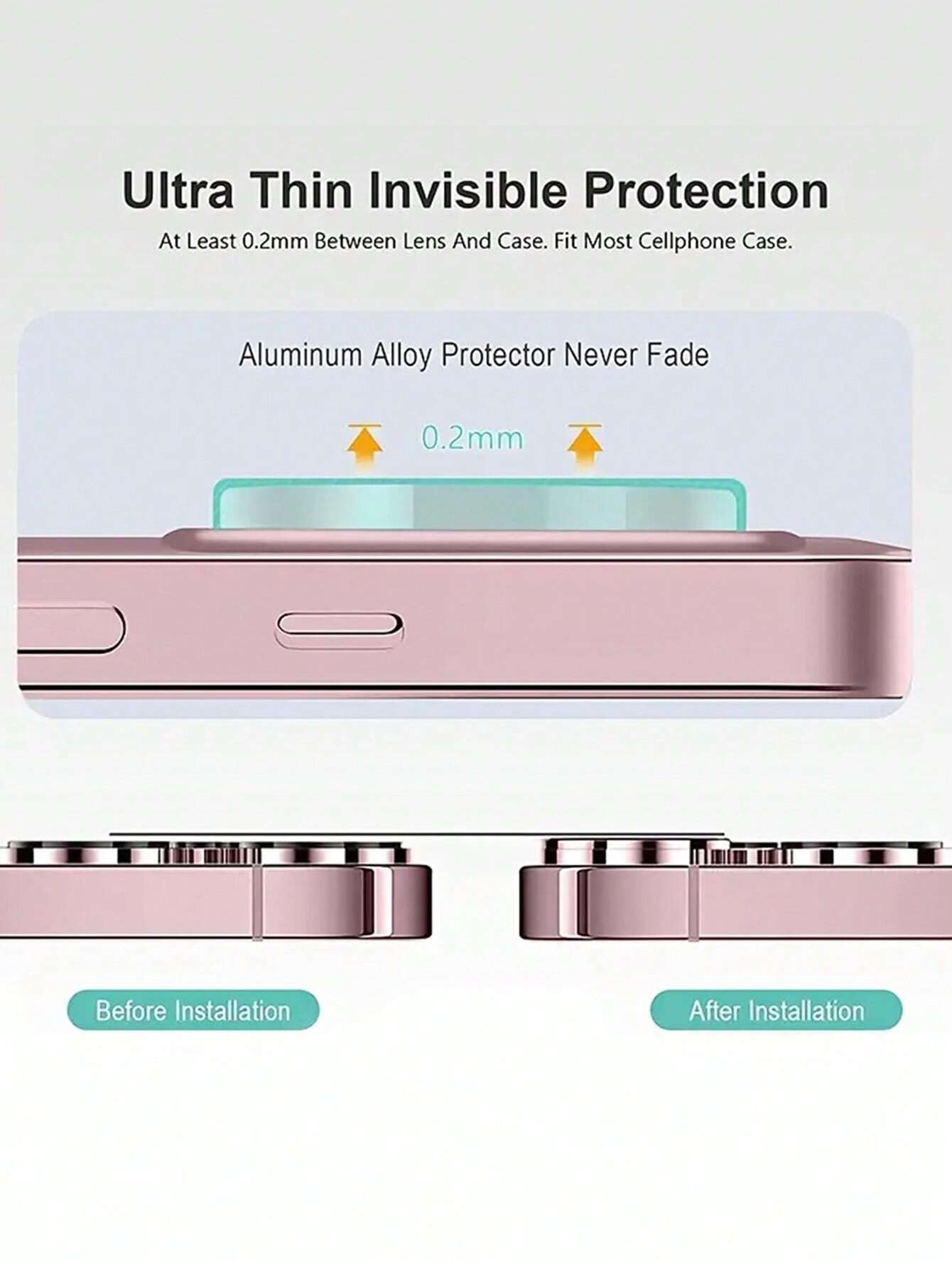 9178 2t-ProCa Protector De Cámara Con Cubierta Brillo