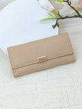 11164 1t-002 Billetera Pu Doble Larga Elegante