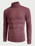 6717 1t-006 Camiseta unicolor de cuello cisne