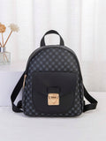 9973 c02-01 mochila negra con estampado de lunares vintage