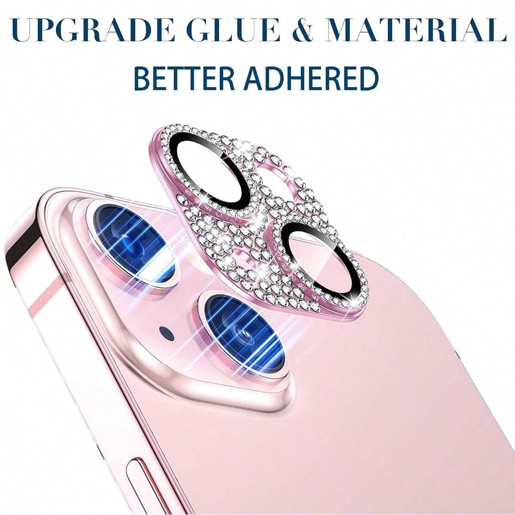 9183 2t-ProCa Protector De Lente De Cámara Con Diamantes De Imitación