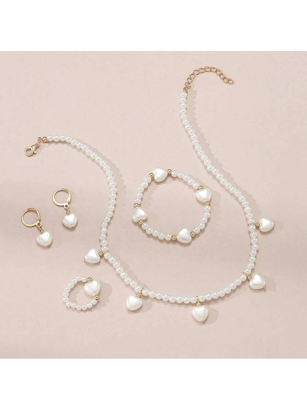 14342 1b-004 Conjunto De Joyas 4 Pzas