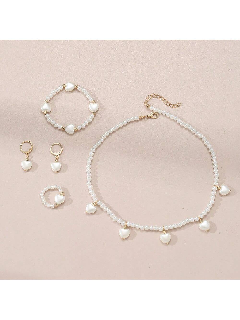 14342 1b-004 Conjunto De Joyas 4 Pzas
