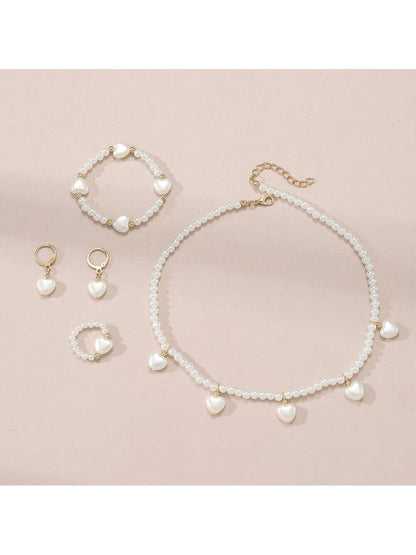 14342 1b-05-07 Conjunto De Joyas 4 Pzas