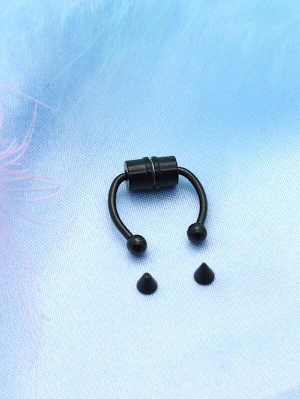 6608 1b-071 Goth 1 pieza Aro para la nariz magnético no perforado