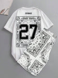 8155 1t-009 SHORT con estampado de paisley