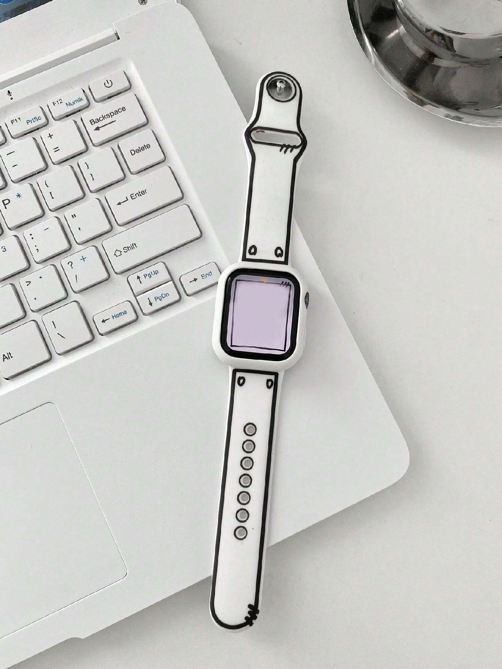 12327 2t-004 Banda de reloj B/N 1 Pza