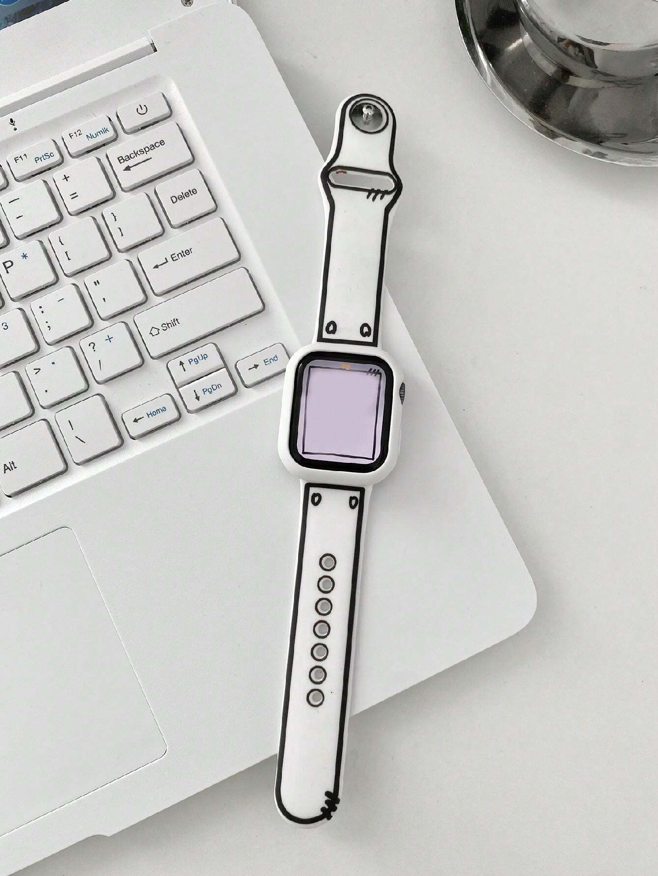 12327 2t-004 Banda de reloj B/N 1 Pza