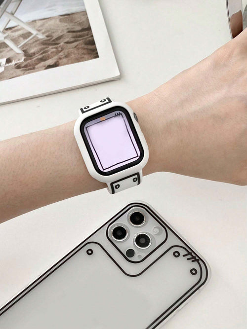 12327 2t-004 Banda de reloj B/N 1 Pza