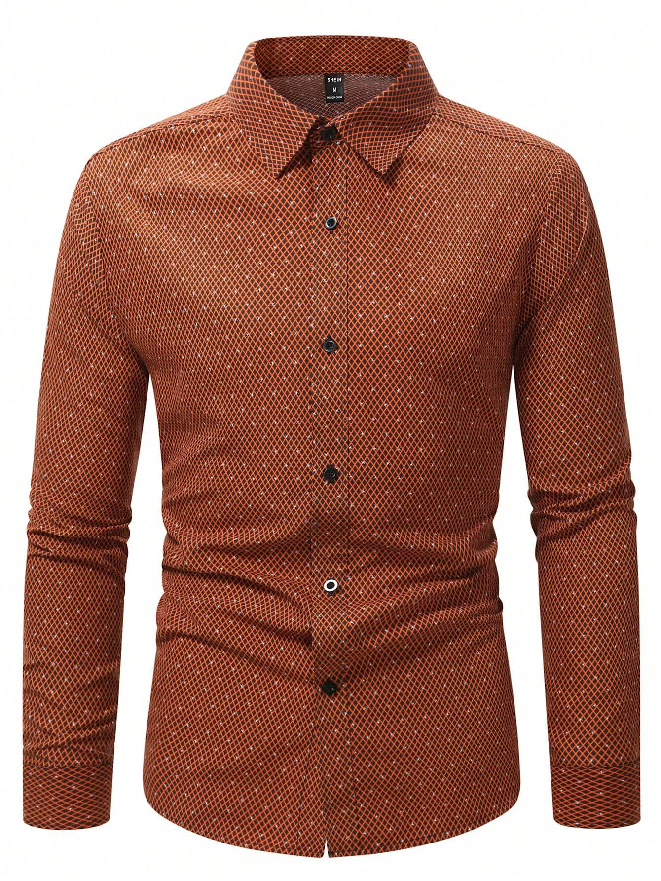 7632 1t-006 Camisa con estampado con botón