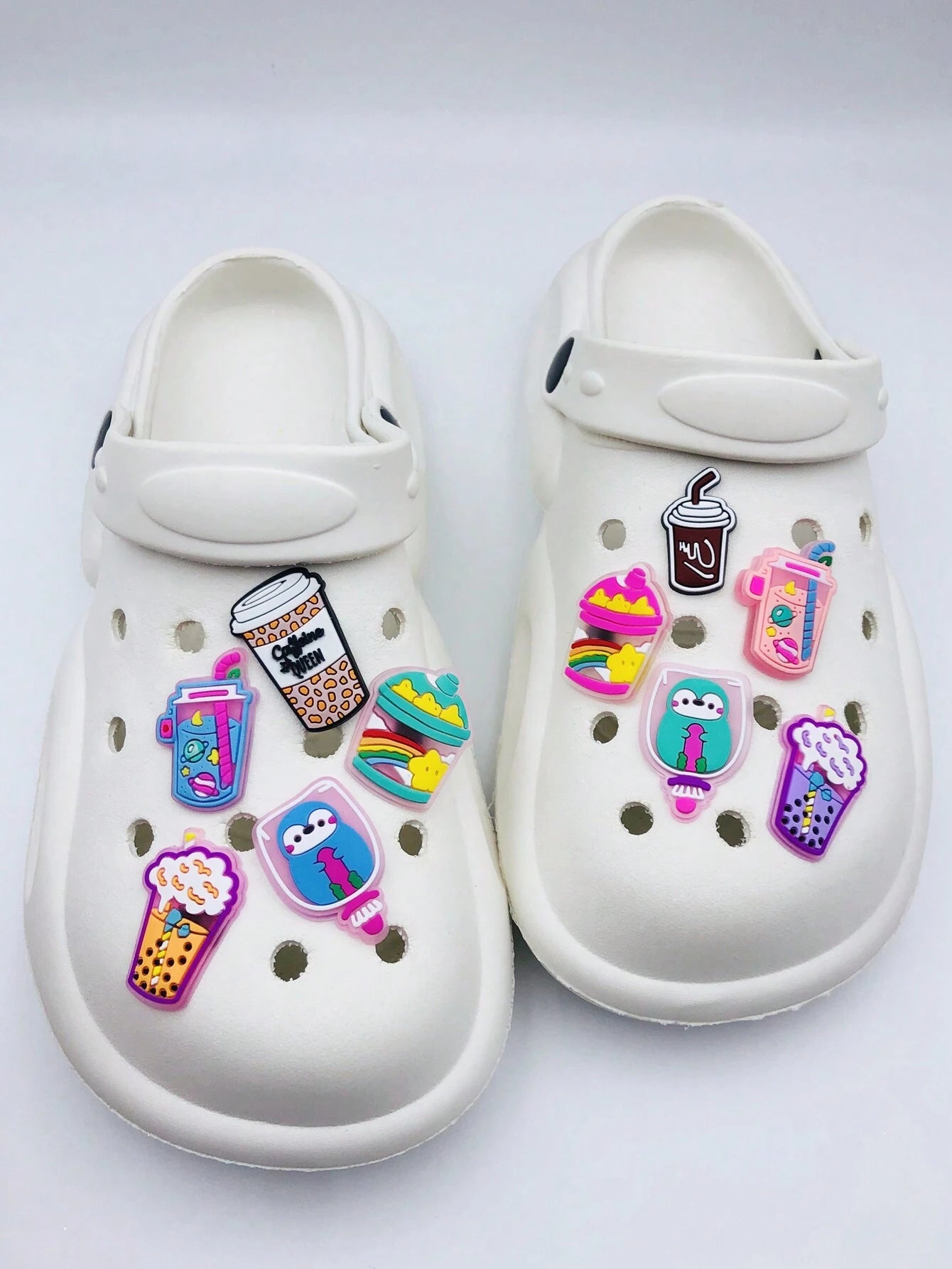 7000 b01-04 Set 10 Unids Conjunto De Accesorios De Zapatos Adorables De Pvc De Dibujos Animados