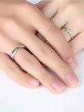 10774 1b-010 1 Par De Anillos De Pareja De Lujo Elegantes Ajustable