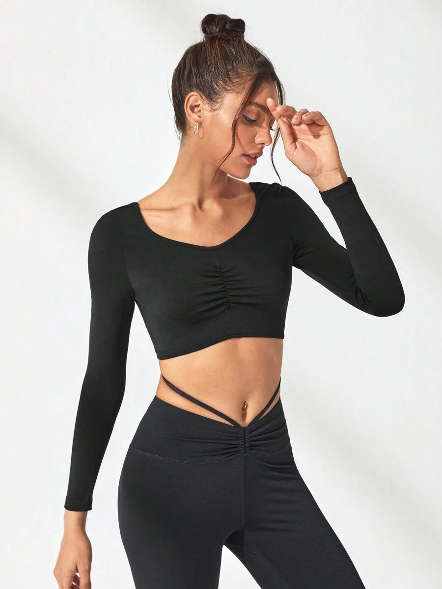 9214 1t-011 Camiseta Deportiva Corta De Mujer De Color Negro