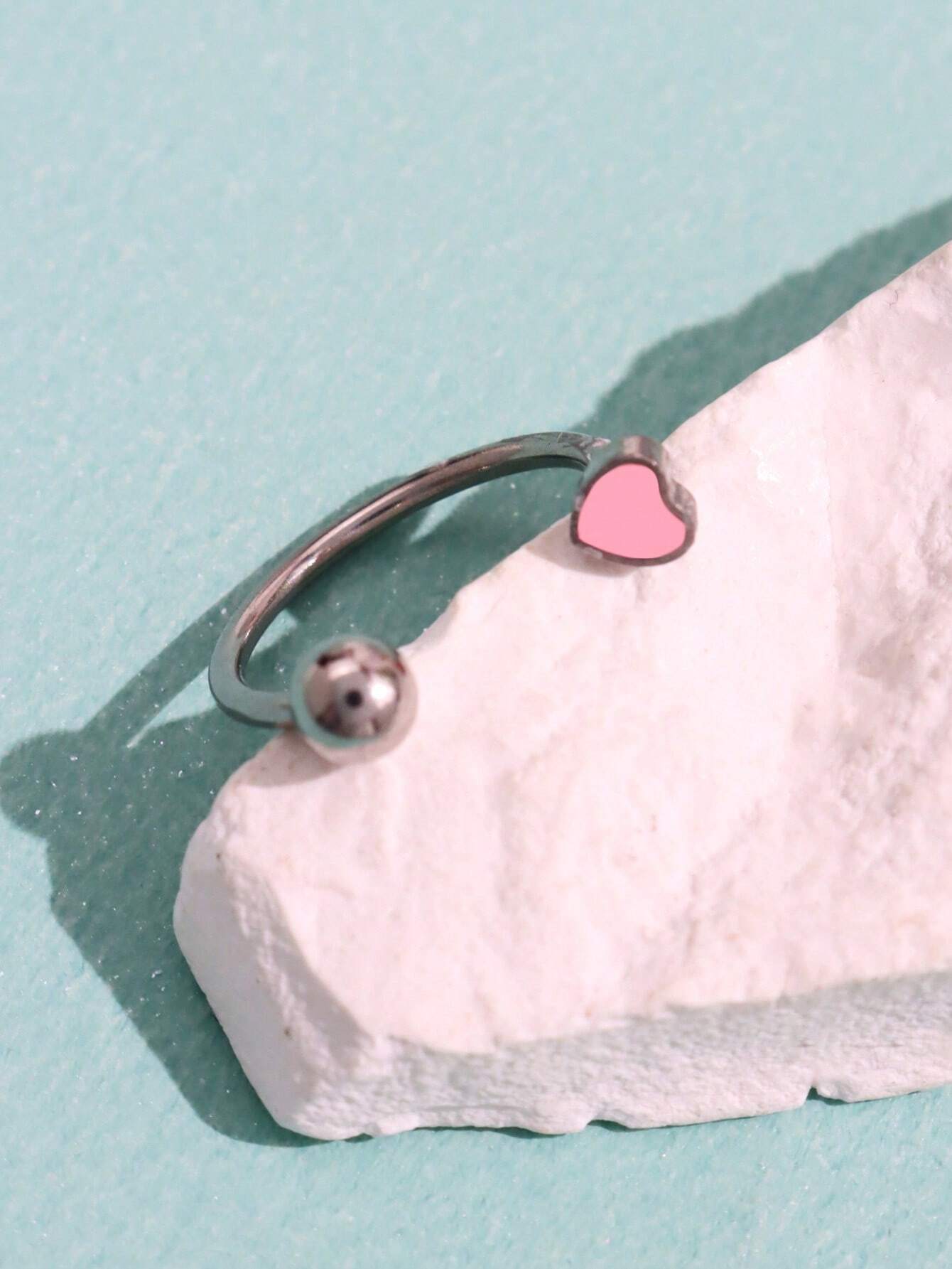 12644 1b-011 Piercing Labios Forama Corazón 1 Pza