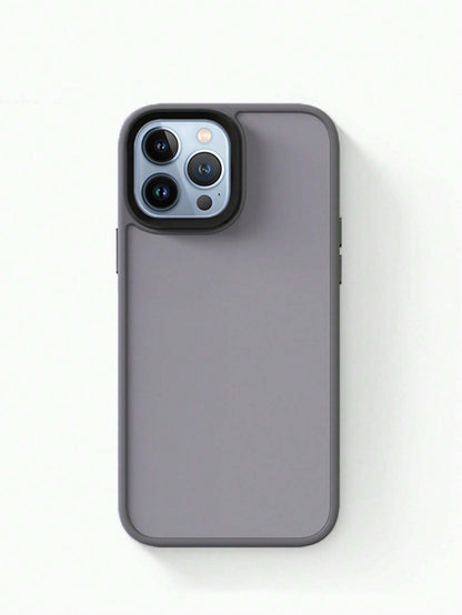 10178 b03-10 Funda Dura Gris Simple Compatible Con Iphone