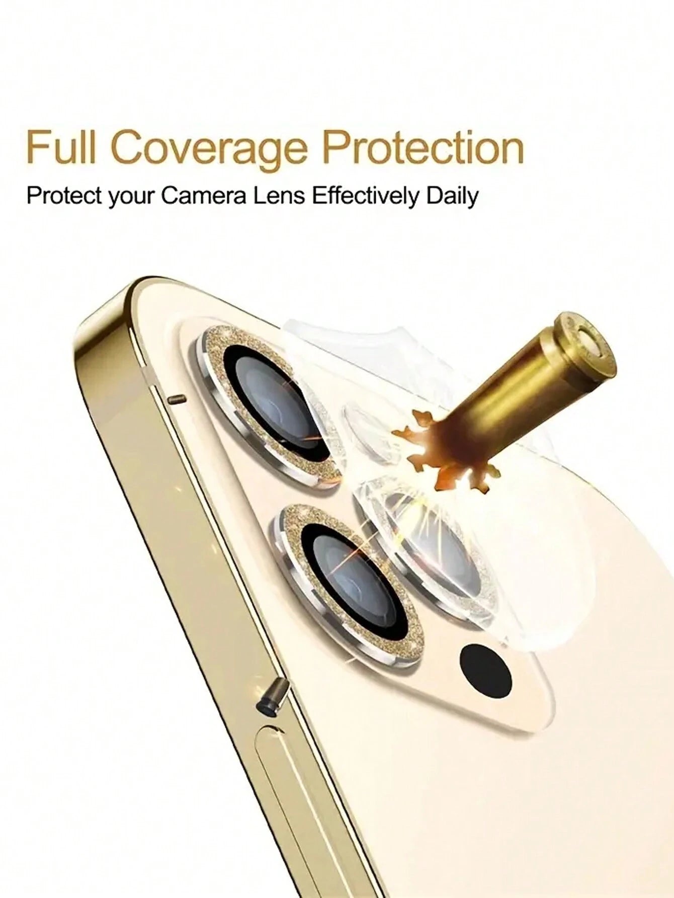 9181 2t-ProCa Protector De Lente De Cámara Con Brillo Cubierta