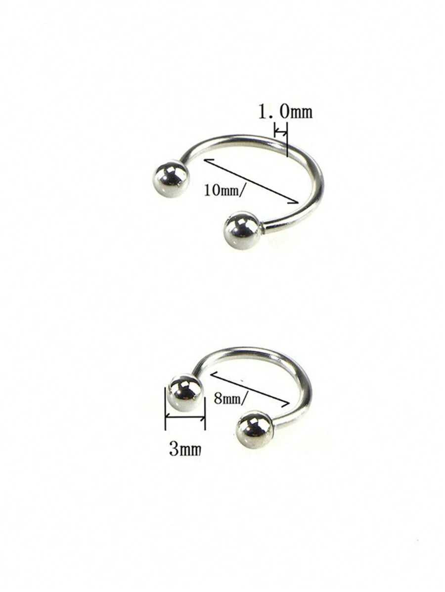 12648 1b-011 Piercing para labios 2 Pzas