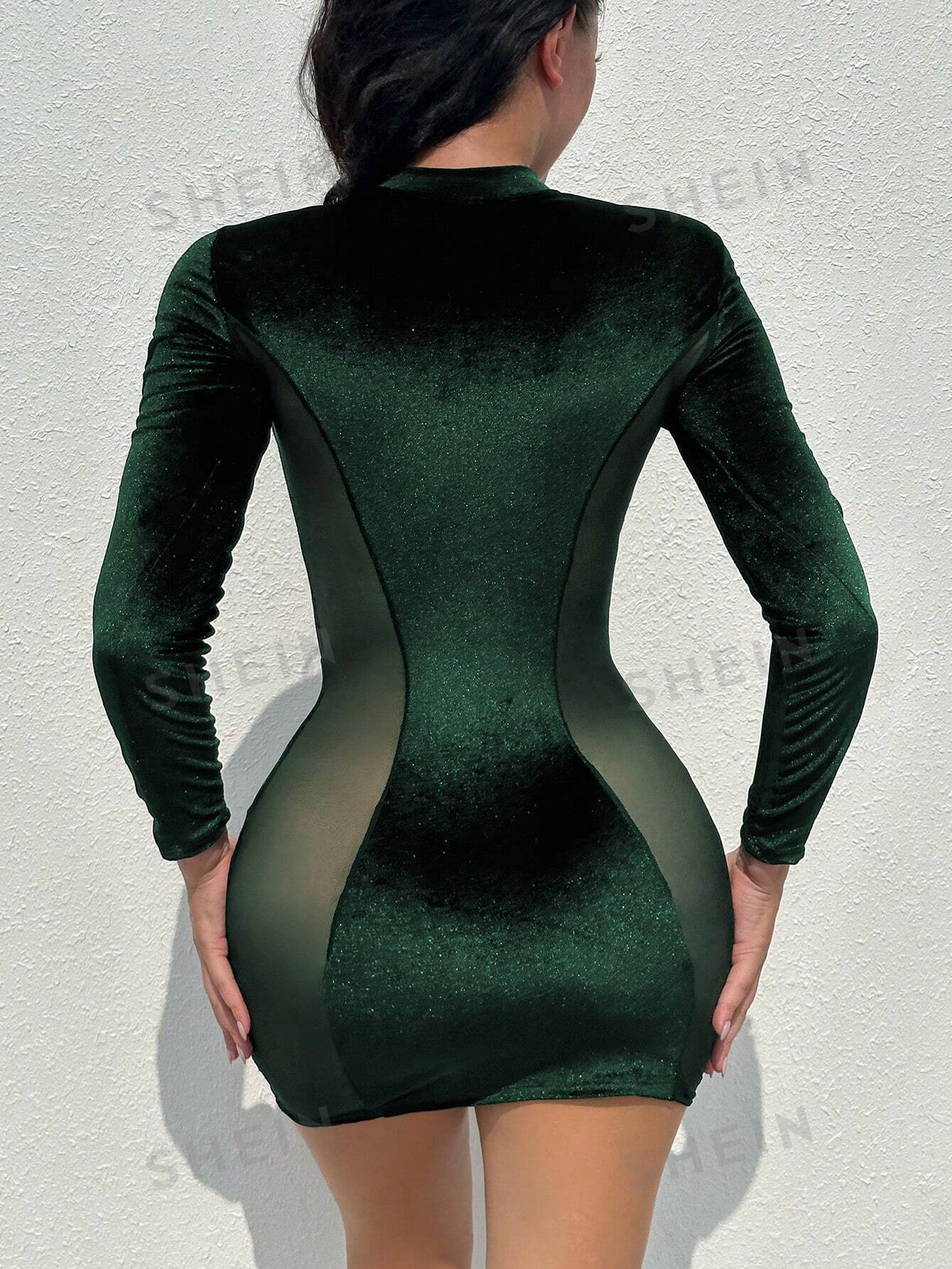 17364 1t-005 Vestido ajustado con abertura 1 Pza