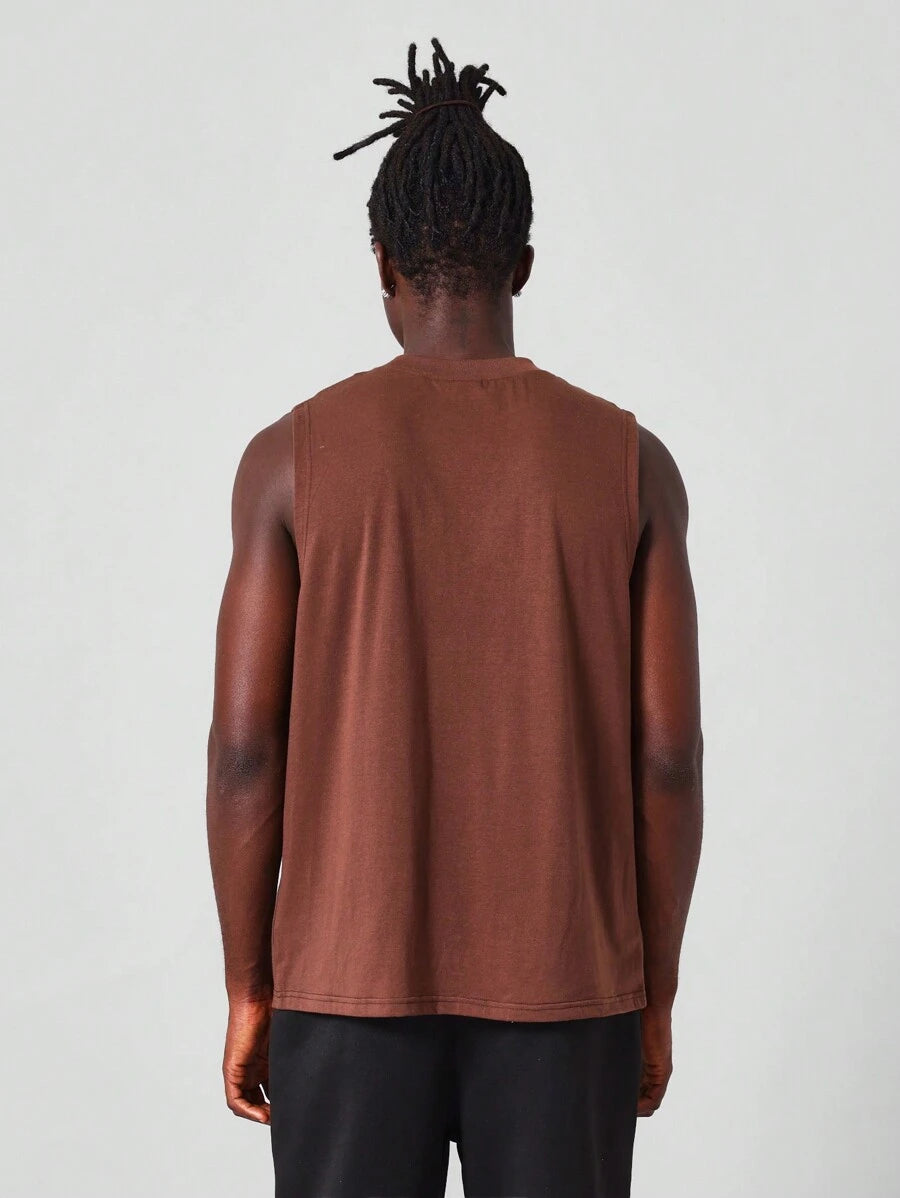 9738 1t-006 Camiseta Sin Mangas Imprescindible De Ajuste Regular